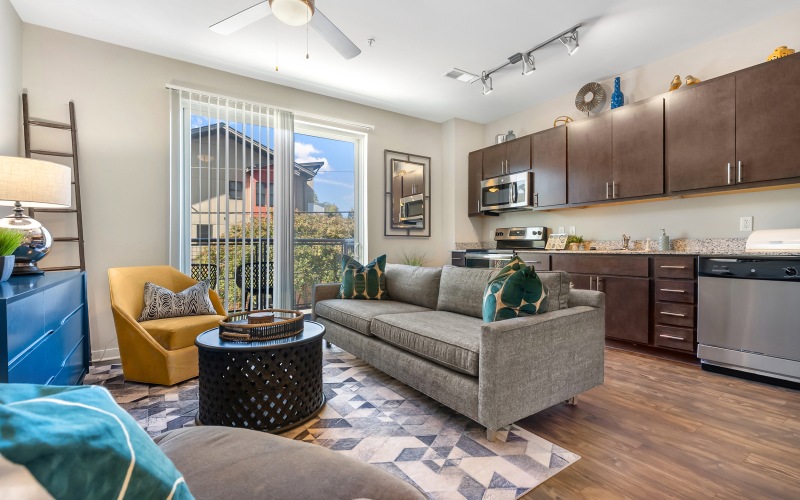 kitchen living and bedroom