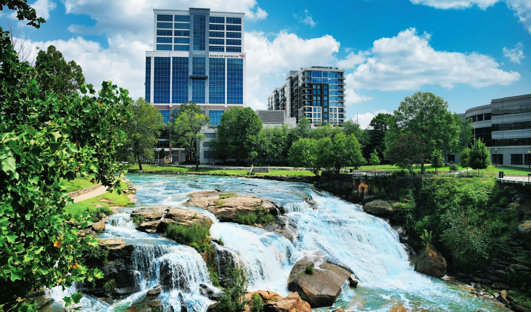 Falls Park on the Reedy River downtown greenville, sc waterfall